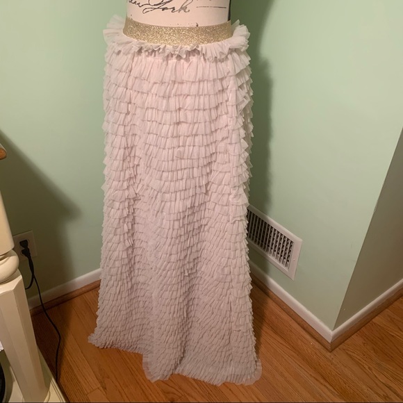 Bliss Tulle maxi multi tiered formal tulle skirt - Picture 7 of 8